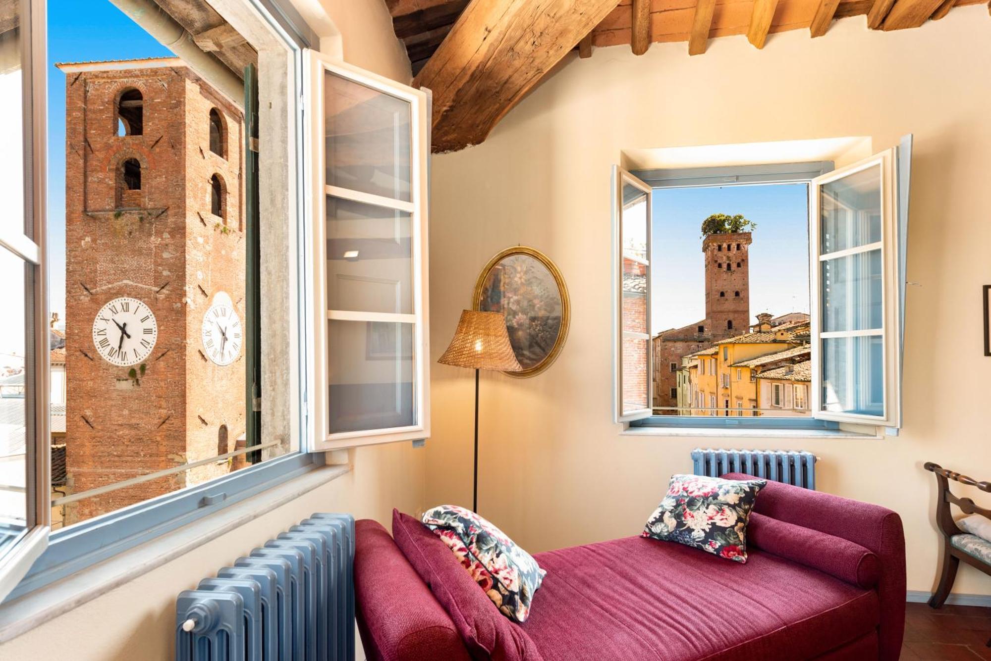 Al Carmine Apartments Towers View With Ac Lucca Dış mekan fotoğraf